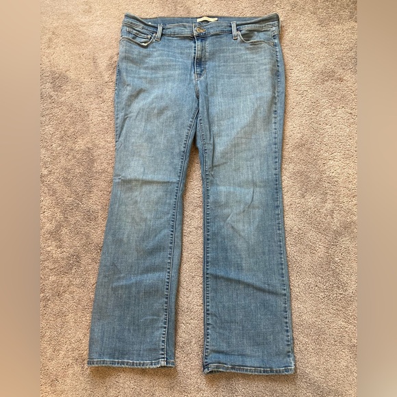 Levi's Denim - Levi’s Classic Bootcut Womens Blue Denim Jeans 20W Plus Pants Stretch